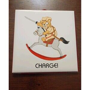 1983 Quon Quon Made In Japan Tile With Stand